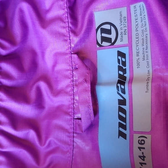 Novara purple 12-14 large windbreaker/ cycling jacket - Picture 2 of 8